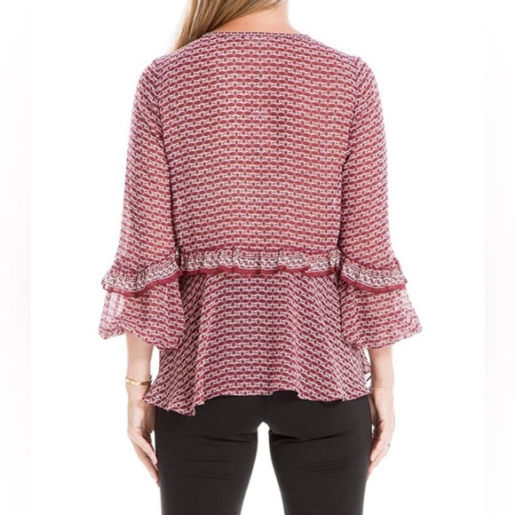 XL Max Studio Boho Ruffle Blouse - Picture 3 of 5